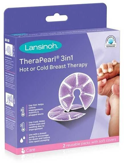 Caso LANSINOH kompresai krūtims THERA°PEARL 3 IN 1, 2 vnt.