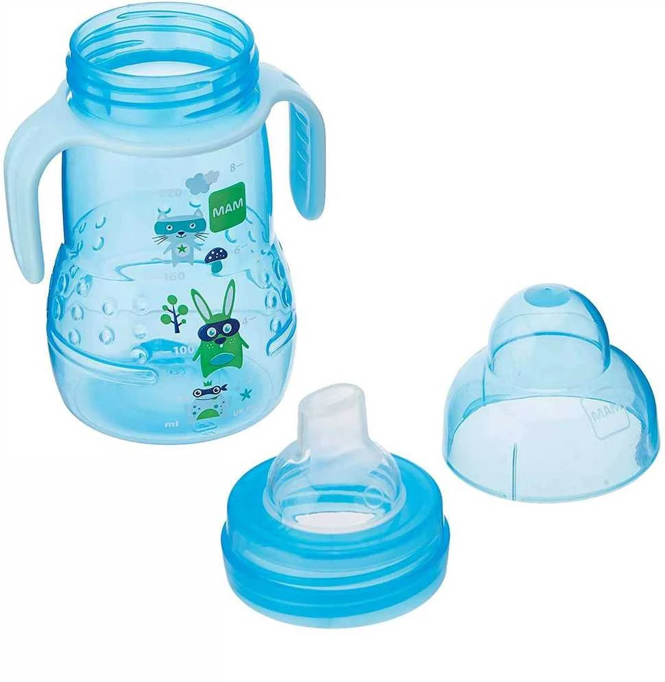 MAM 220 ml buteliukas-gertuvė TRAINER, 1 vnt.