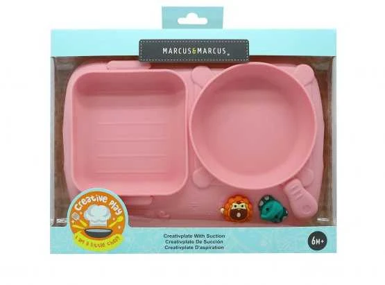 MARCUS&MARCUS kūrybinė lėkštė su siurbtuku MAŽASIS VIRĖJAS, Pokey