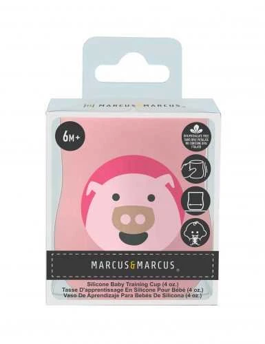 MARCUS&MARCUS silikoninis kūdikio mokymosi puodelis POKEY, 118 ml