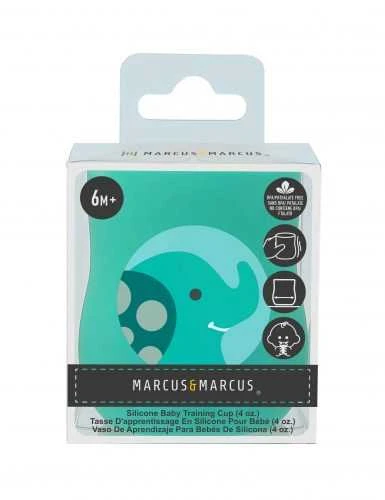MARCUS&MARCUS silikoninis kūdikio mokymosi puodelis OLLIE, 118 ml