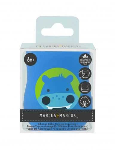 MARCUS&MARCUS silikoninis kūdikio mokymosi puodelis LUCAS, 118 ml