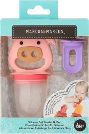 MARCUS&MARCUS silikoninis maitintuvas, forma ledams, kramtukas POKEY