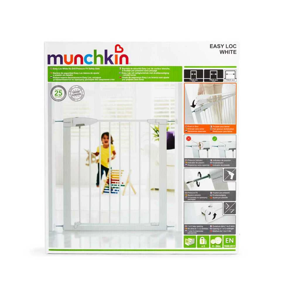 MUNCHKIN apsauginiai varteliai EASY LOC, balti