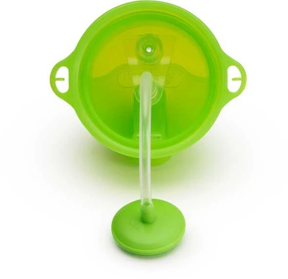 MUNCHKIN gertuvė su šiaudeliu WEIGHTED FLEXI-STRAW, 296 ml, 12+ mėn.