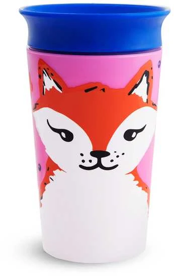 MUNCHKIN mokomasis puodelis, raudona lapė, Miracle 360 Wildlove, 6mėn+, 266 ml, 05177702
