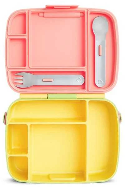 MUNCHKIN priešpiečių dėžutė Bento, 18mėn+, geltona, 1253101