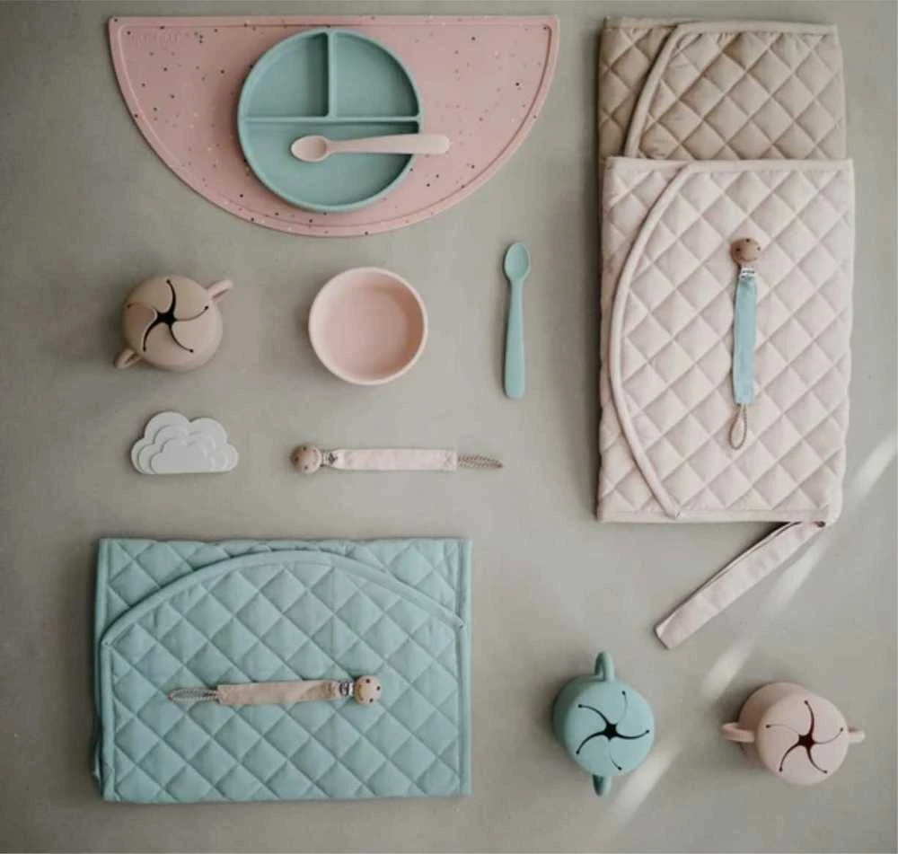 MUSHIE čiulptuko laikiklis FABRIC, Natural
