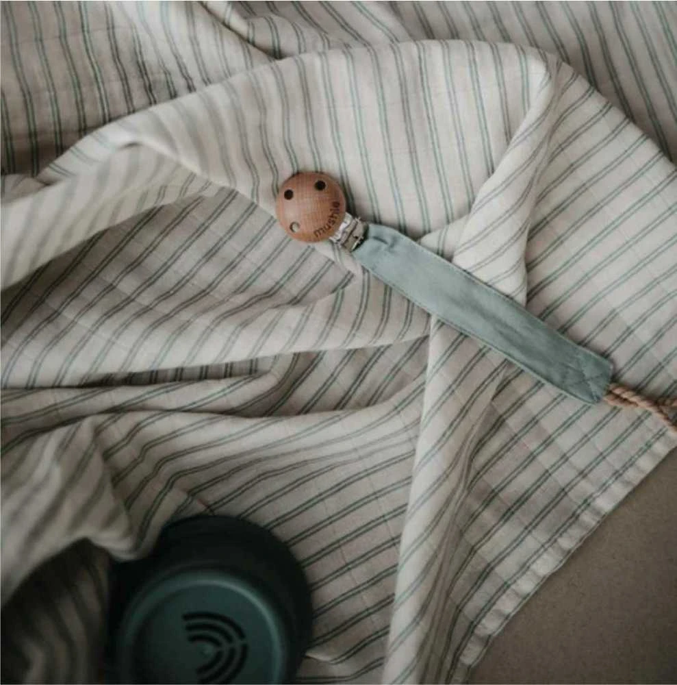 MUSHIE čiulptuko laikiklis FABRIC, Roman Žalias