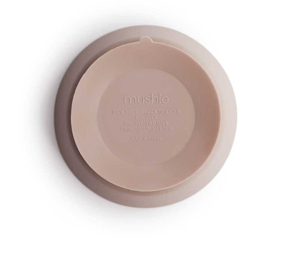 MUSHIE silikoninis dubenėlis limpančiu dugnu, Blush