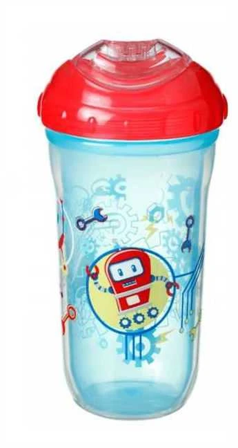 NUBY 18+ mėn. gertuvė INSULATED COOL SIPPER, mėlyna, 270 ml