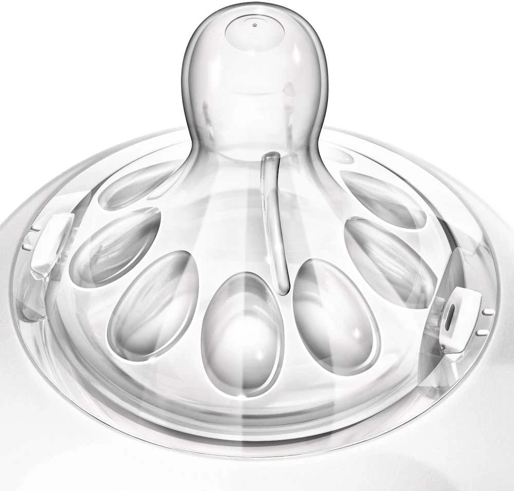Philips AVENT Natural 1+ mėn. Nr. 2 lėtos tėkmės žindukai, 2 vnt.