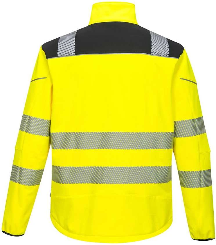 PORTWEST gero matomumo darbo švarkas T402 PW3 Softshell, Geltona/Juoda