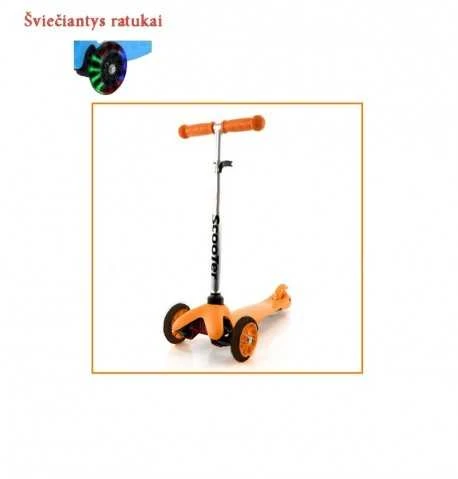 SCOOTER paspirtukas 2-4 m. su manevringais ratukais MINI