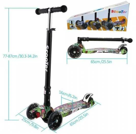 SCOOTER paspirtukas 6-12 m. su manevringais ratukais MAXI - DANCE