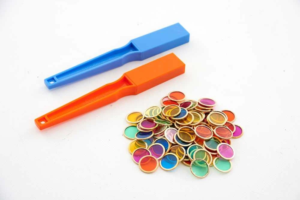 SHAW MAGNETS magnetinių lazdelių ir spalvotų metalinių diskelių rinkinys