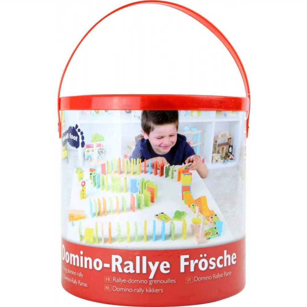 SMALL FOOT žaidimas DOMINO RALLY FROGS