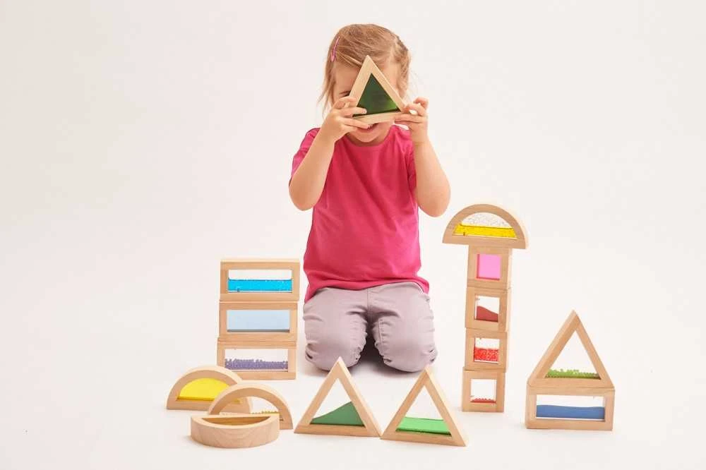TICKIT sensorinių geometrinių formų rėmelių rinkinys, 16 vnt.