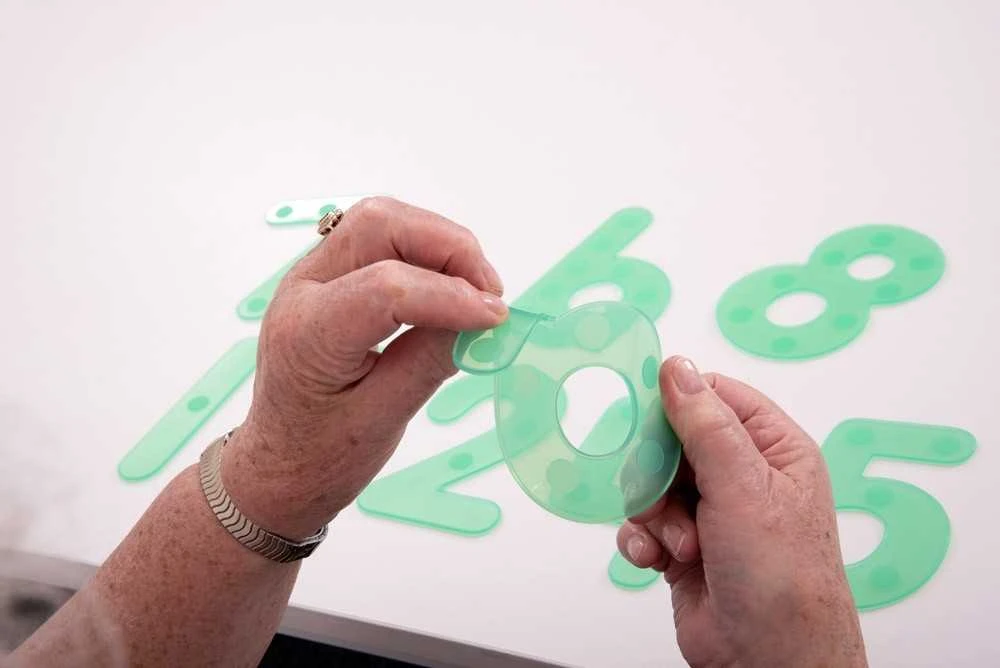 TICKIT silikoniniai skaičiai SILISHAPES, žali