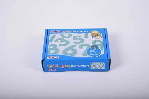 TICKIT silikoniniai skaičiai SILISHAPES, žali
