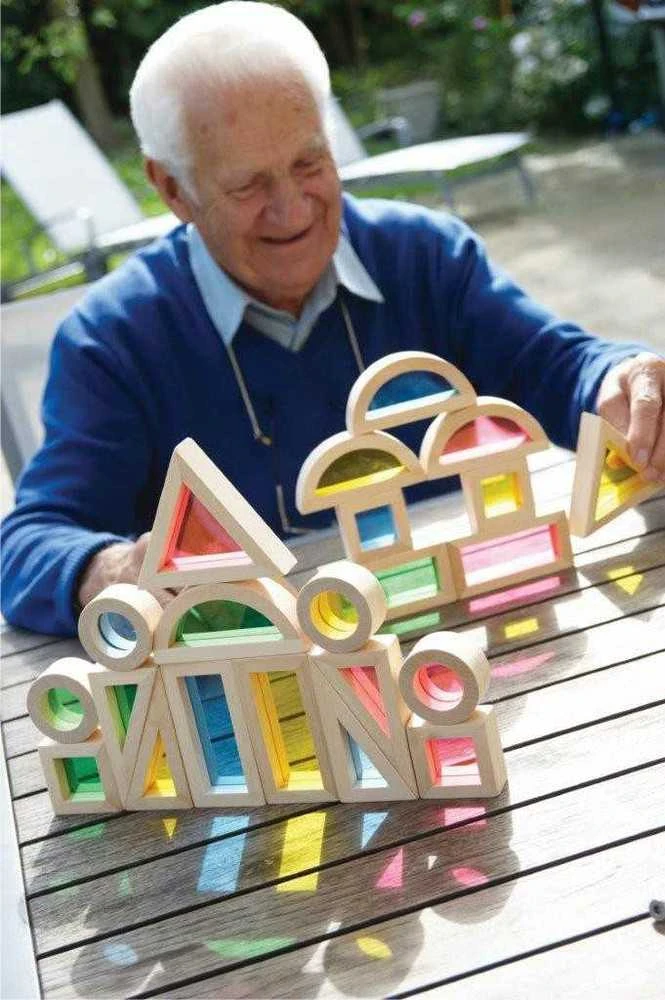 TICKIT spalvotų geometrinių formų rėmelių rinkinys, 24 vnt.