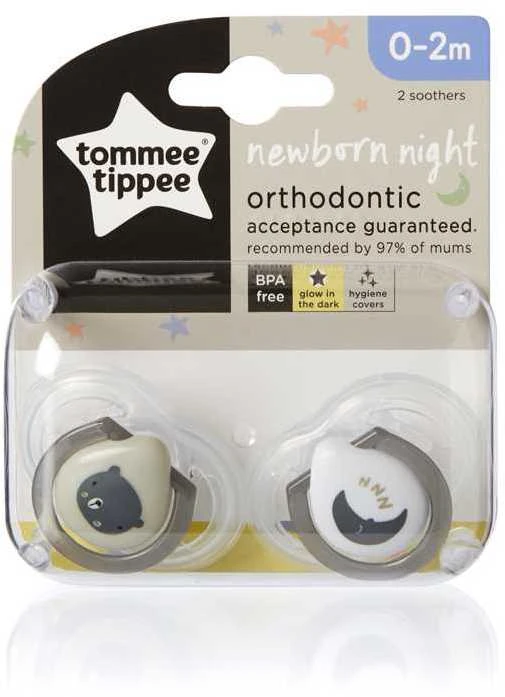 TOMMEE TIPPEE 0-2 mėn. čiulptukai NEWBORN, 2 vnt.