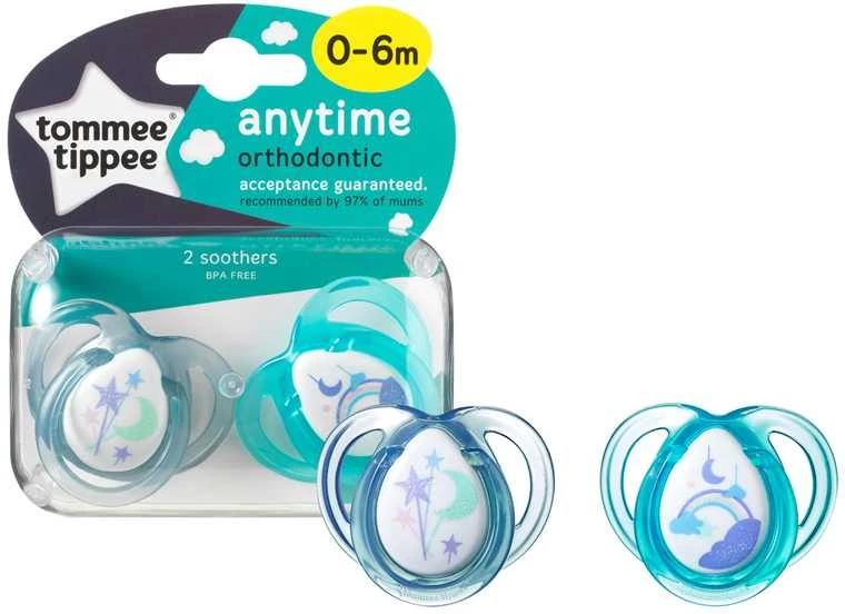 TOMMEE TIPPEE 0-6 mėn. Closer to Nature ANYTIME čiulptukas, 2 vnt.