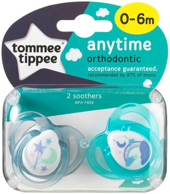 TOMMEE TIPPEE 0-6 mėn. Closer to Nature ANYTIME čiulptukas, 2 vnt.