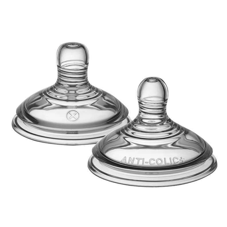 TOMMEE TIPPEE 0+ ADVANCED Anti-colic kintamos tėkmės žindukai, 2 vnt.