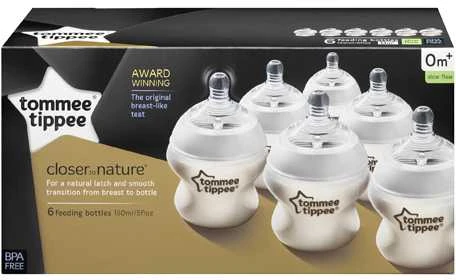 TOMMEE TIPPEE 150 ml EASY-VENT buteliukai, 6 vnt.