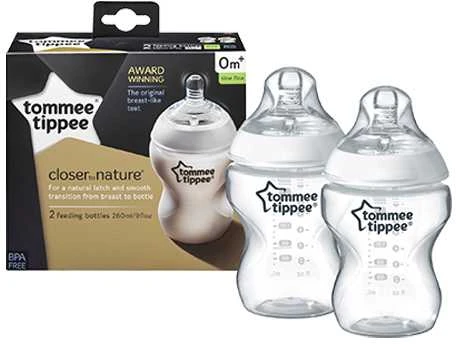 TOMMEE TIPPEE Natural Start buteliukai, su sterilizavimo funkcija 260 ml, 2 vnt., 42252091