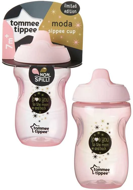TOMMEE TIPPEE 300 ml. 7+ mėn. MODA SIPPEE puodelis, rožinis