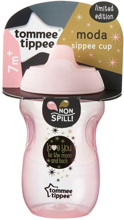 TOMMEE TIPPEE 300 ml. 7+ mėn. MODA SIPPEE puodelis, rožinis