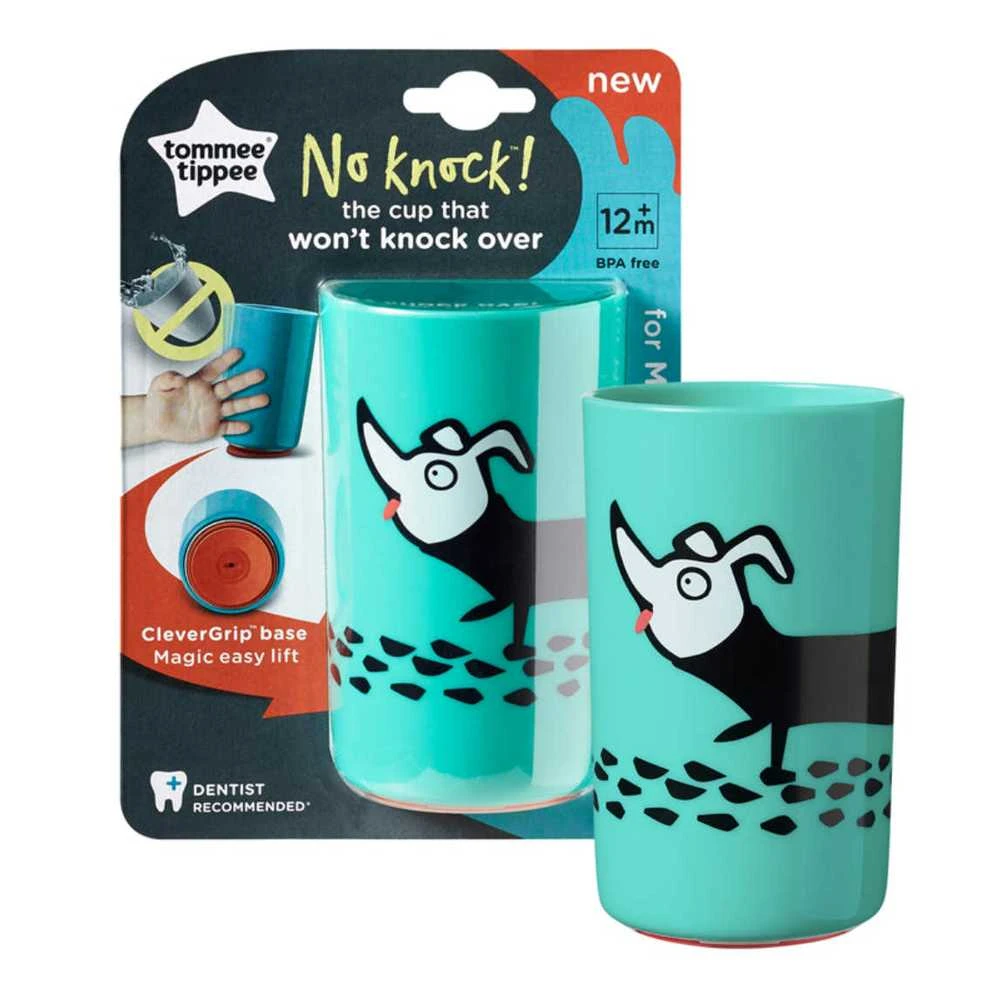 TOMMEE TIPPEE prilimpantis puodelis nuo 12 mėn. NO KNOCK, 300 ml