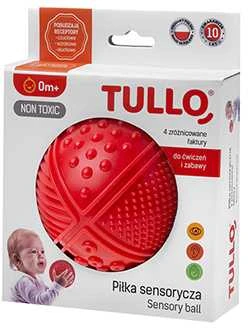 TULLO kamuoliukas sensoriniam vystymui, raudonas