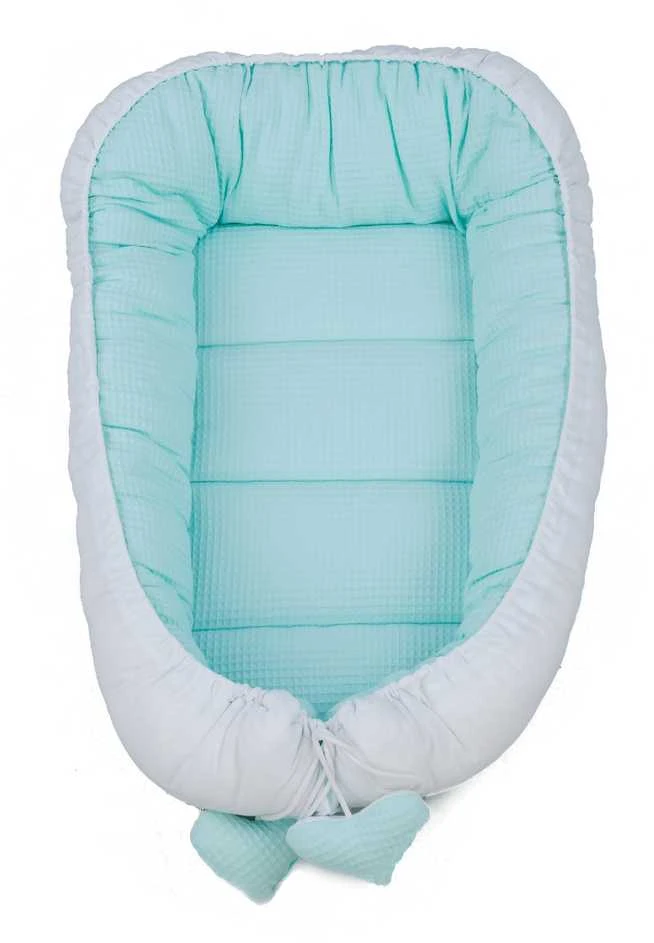 Tuttolina lizdelis naujagimiui Cocoon, Wafel, mėtinis-baltas
