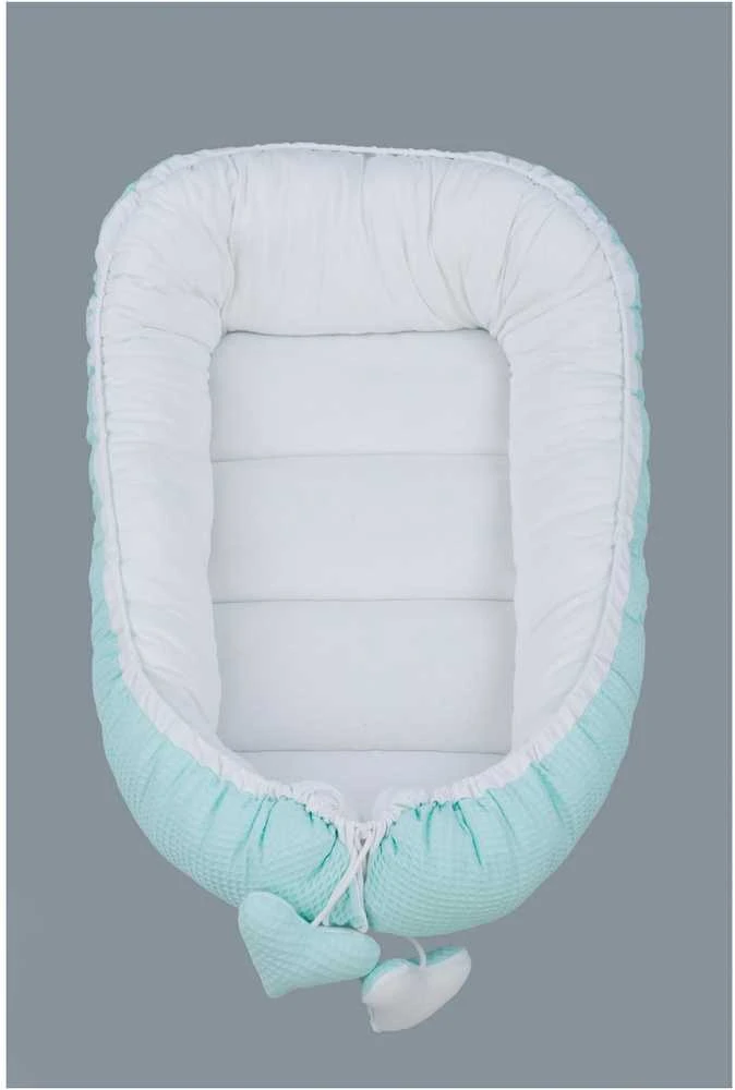 Tuttolina lizdelis naujagimiui Cocoon, Wafel, mėtinis-baltas
