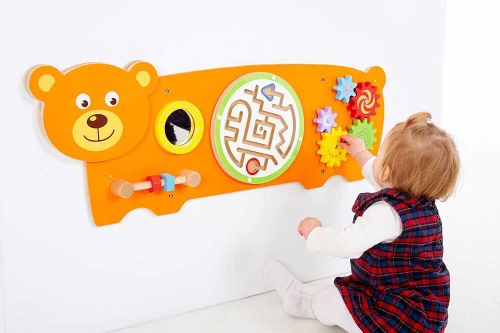 Viga Toys Medinis Manipuliacinis Žaislas - Sensorycinė Tablica Mišis