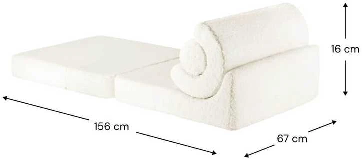 WIGIWAMA išlankstoma kėdė CREAM Baltas