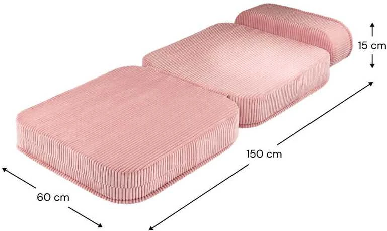 Fotelis WIGIWAMA išlankstomas foteliukas Rožinis MOUSSE