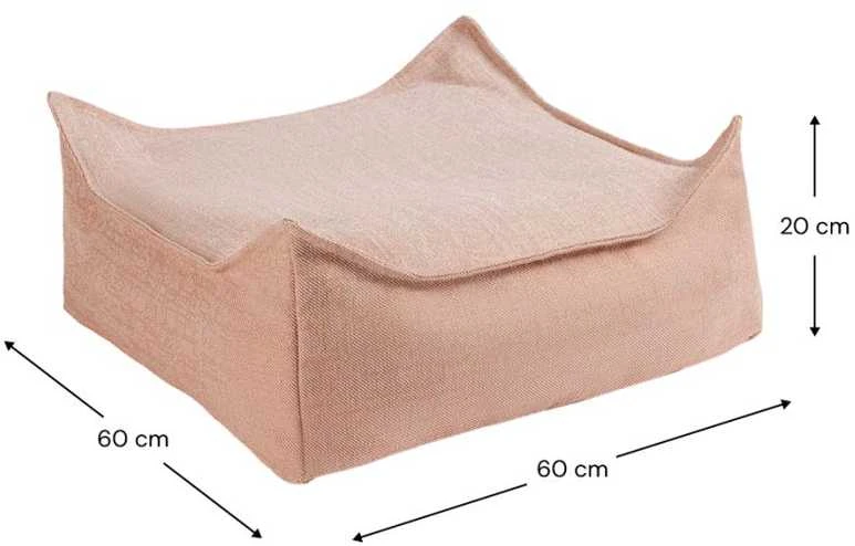WIGIWAMA lauko kvadratinis pufas SEASHELL