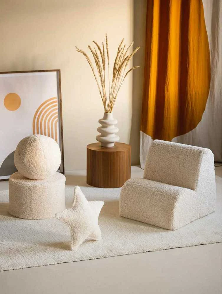 WIGIWAMA pufas CREAM Baltas