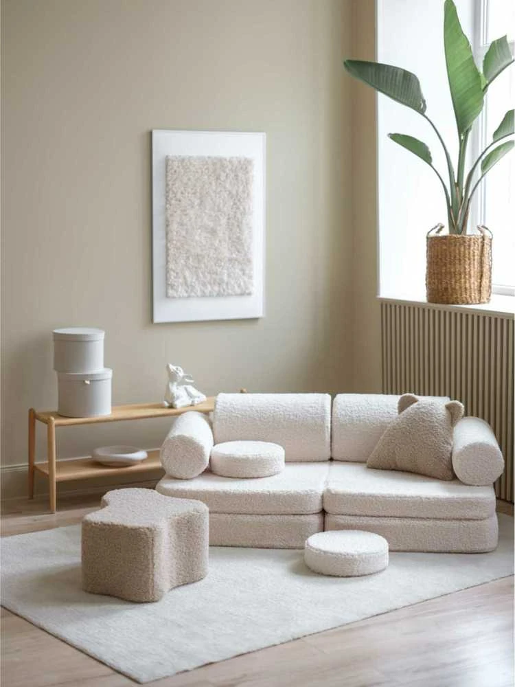 WIGIWAMA sofa CREAM Baltas