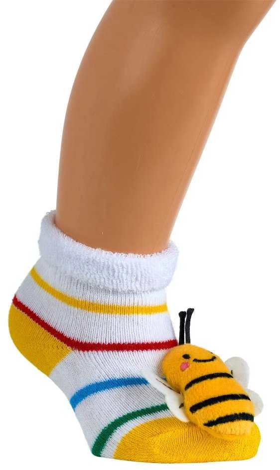 WOWERAT lavinančios kūdikių kojinytės su žaisliukais BABY RATTLE
