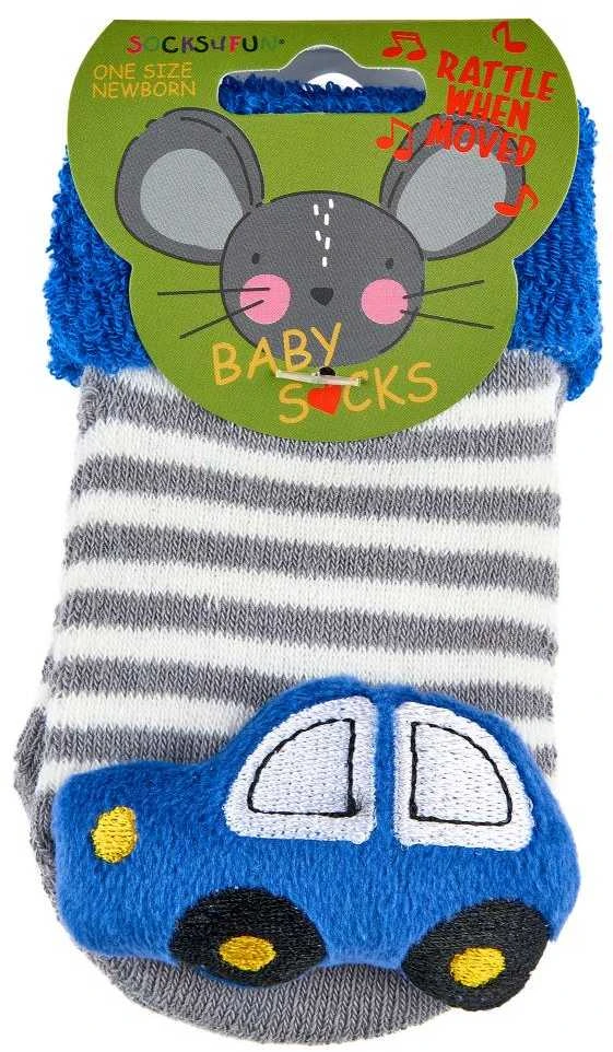 WOWERAT lavinančios kūdikių kojinytės su žaisliukais BABY RATTLE