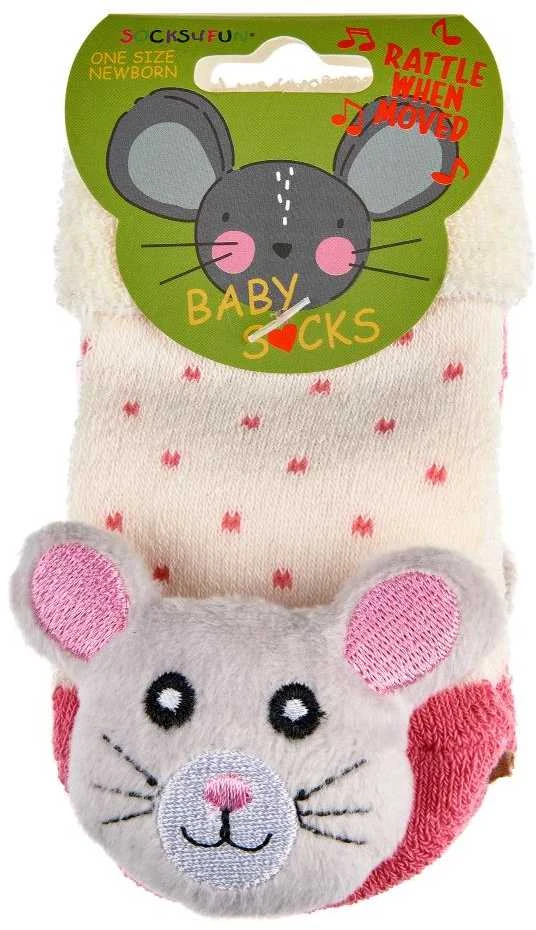 WOWERAT lavinančios kūdikių kojinytės su žaisliukais BABY RATTLE