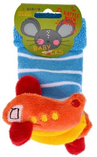 WOWERAT lavinančios kūdikių kojinytės su žaisliukais BABY RATTLE
