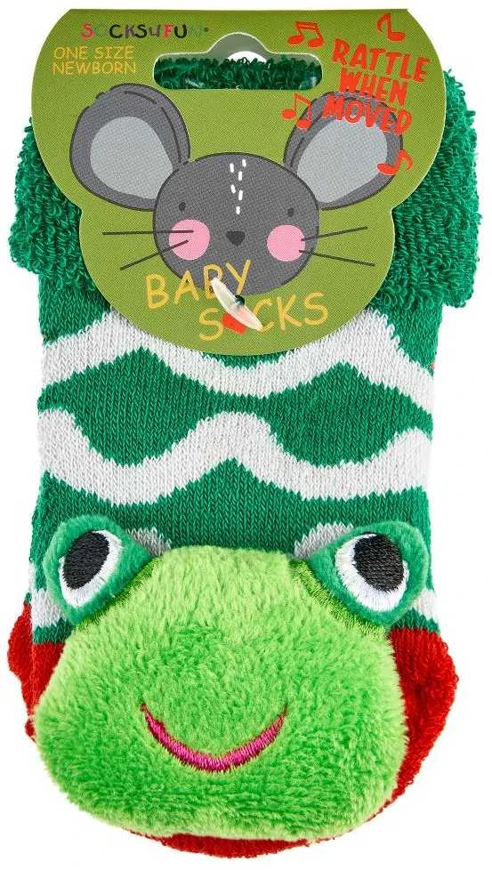 WOWERAT lavinančios kūdikių kojinytės su žaisliukais BABY RATTLE
