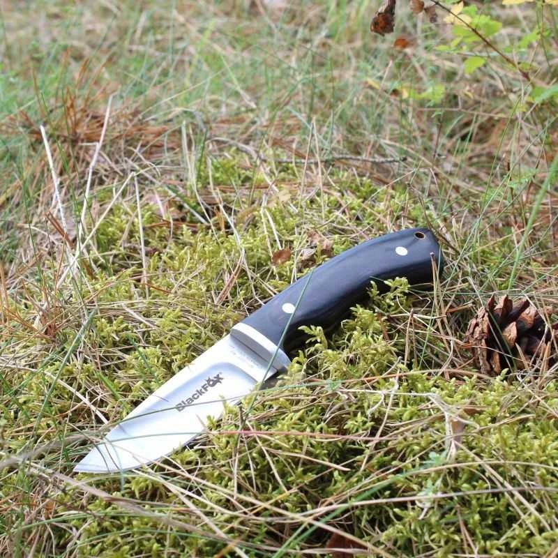 Fox Knives Medžioklinis peilis Juodas FOX LEATHER SHEATH