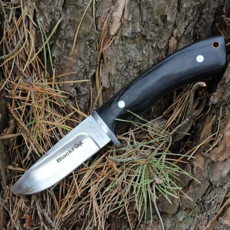 Fox Knives Medžioklinis peilis Juodas FOX LEATHER SHEATH